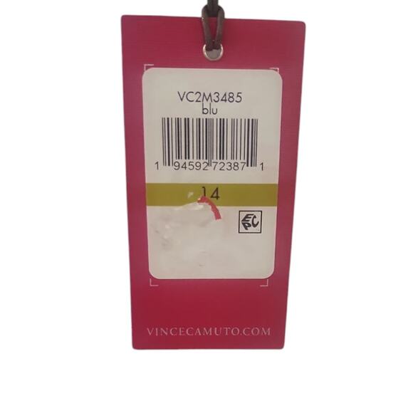 Vince Camuto Blue Lace Halter Neck Dress w/ Pockets Size 14 - Picture 13 of 14